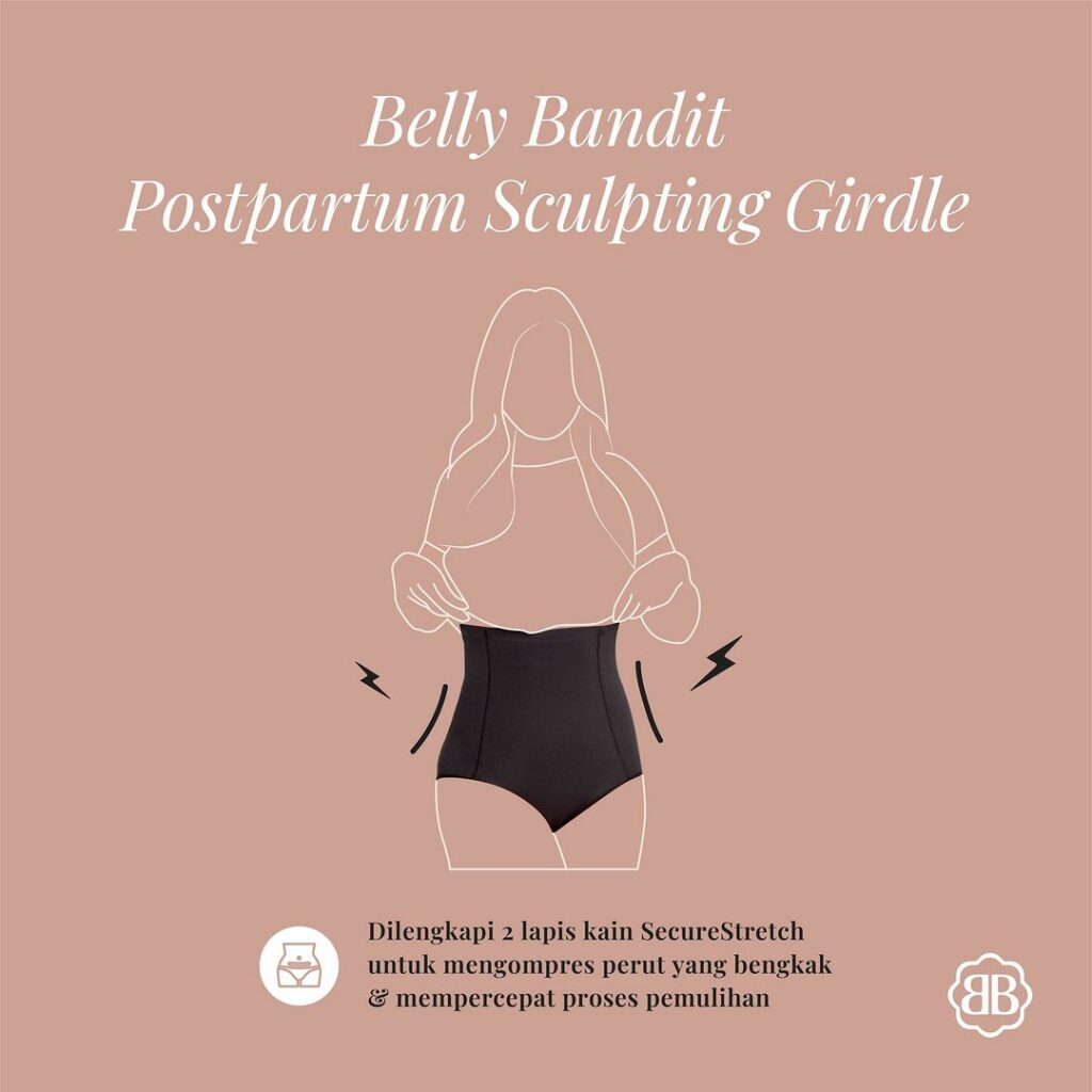 Belly Bandit Postpartum Sculpting Girdle membantu mengatasi nyeri perut pasca melahirkan